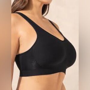 Truekind 2 pack Daily Comfort Wireless Shaper Bra Black 3X Loungewear Athleisure